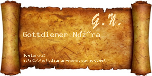 Gottdiener Nóra névjegykártya