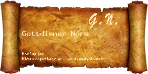 Gottdiener Nóra névjegykártya